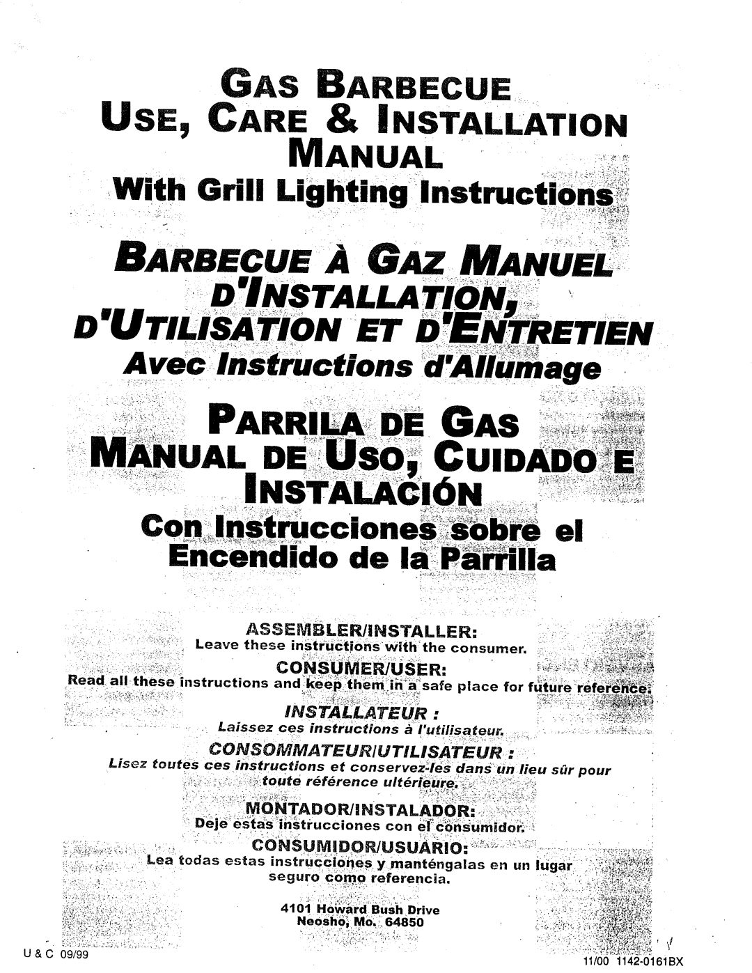 Craftsman 258.1240100 manual Consommateuriutilisateur, Readal! these instructins andiieeP!the.i!safeplace for fttu 