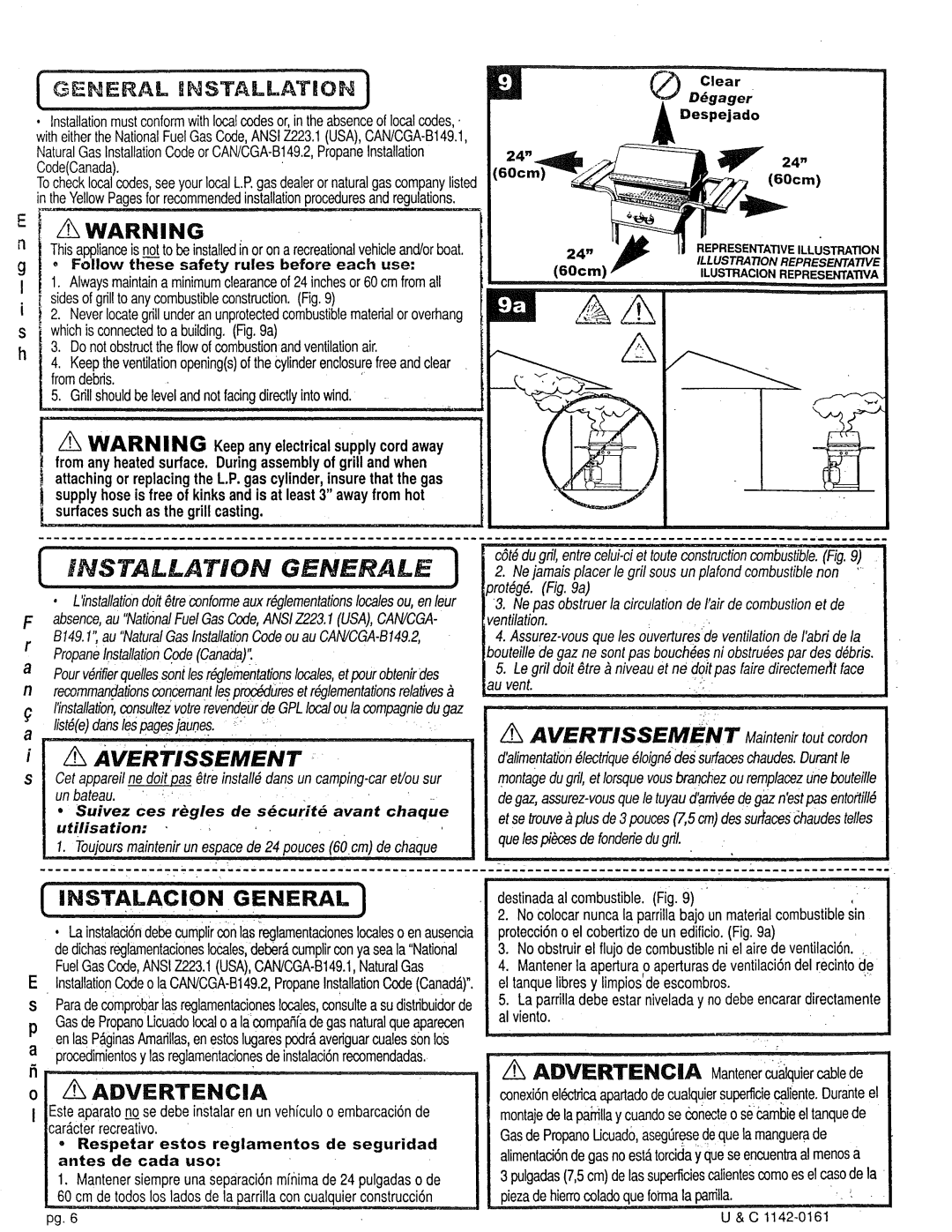 Craftsman 258.1240100 manual General, Dgager, Despejado, Suivez ces regles de securit avant chaque utilisation 