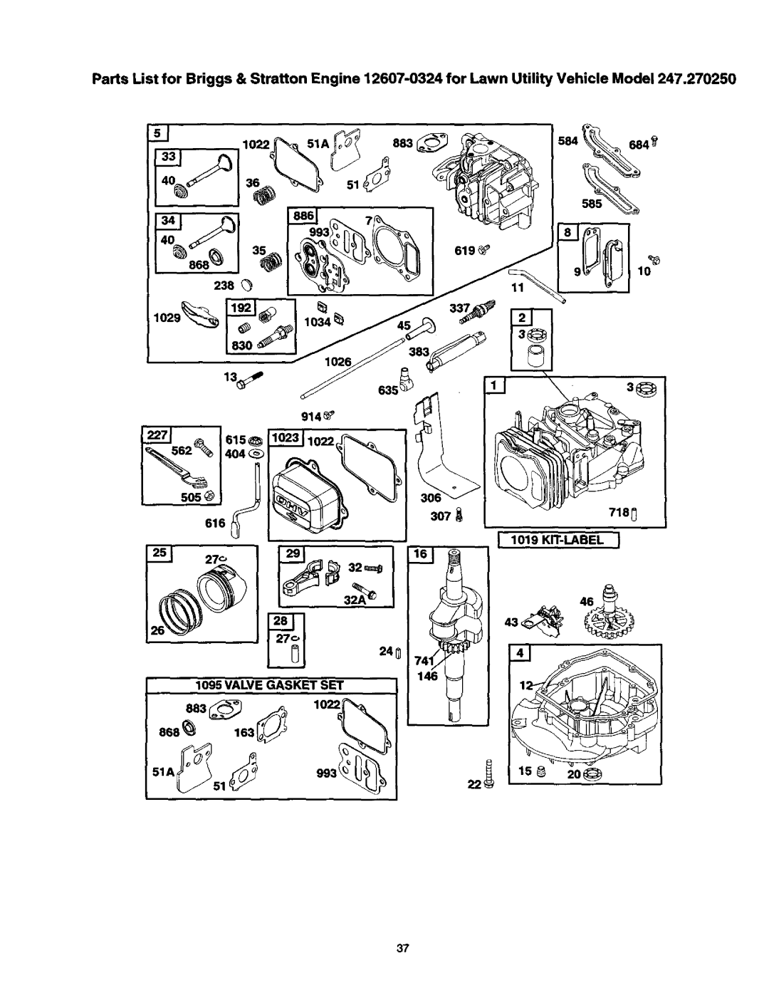 Craftsman 247, 270, 250 owner manual 5o5@ 