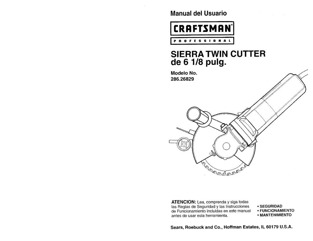 Craftsman 286.26829 owner manual Seguridad, Mantenimiento, IPR 0 FES S I 0 HAL 