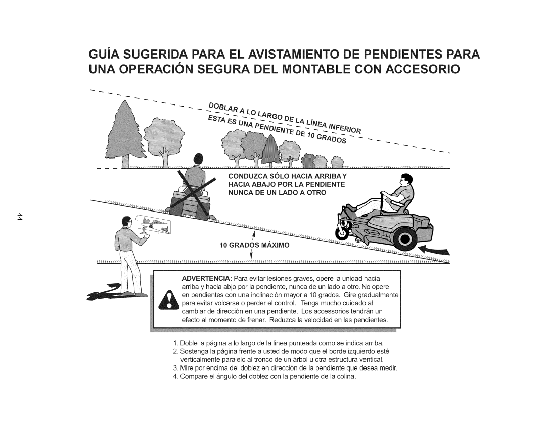 Craftsman 107.289920 manual Doblar a LO LARGo DE LA 