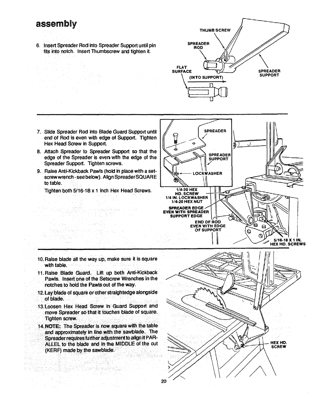 Craftsman 113.298721, 113.298761 manual Assemby, EmDOFROD 