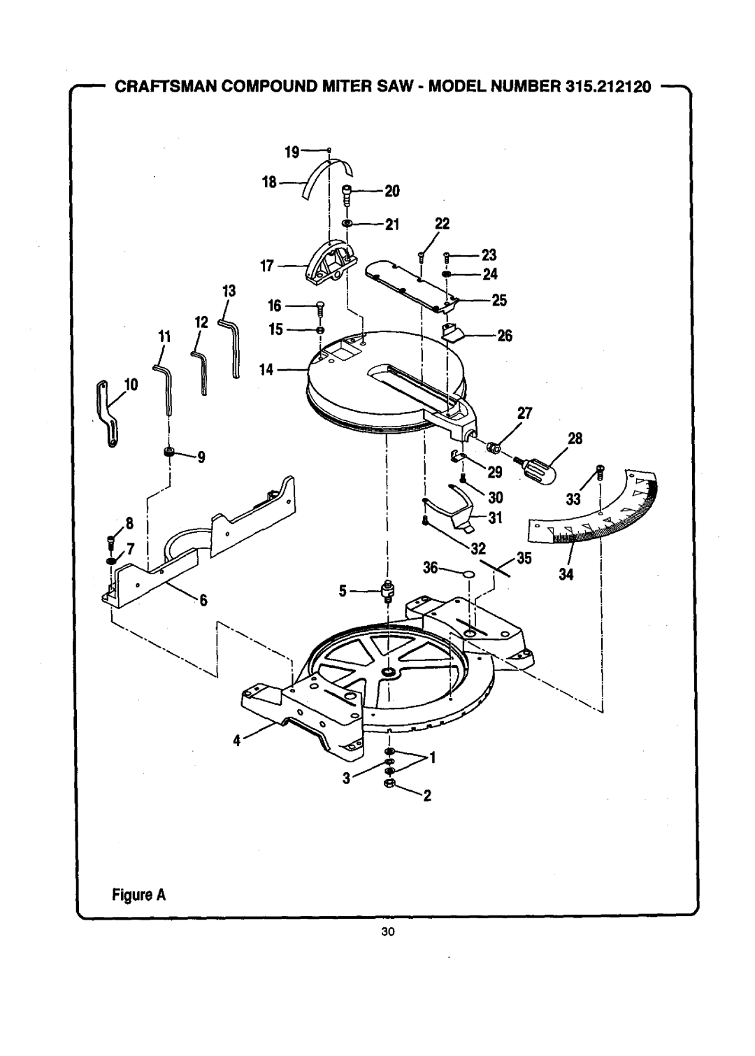 Craftsman 315.21212 owner manual Craftsman Compound Miter SAW Model Number 