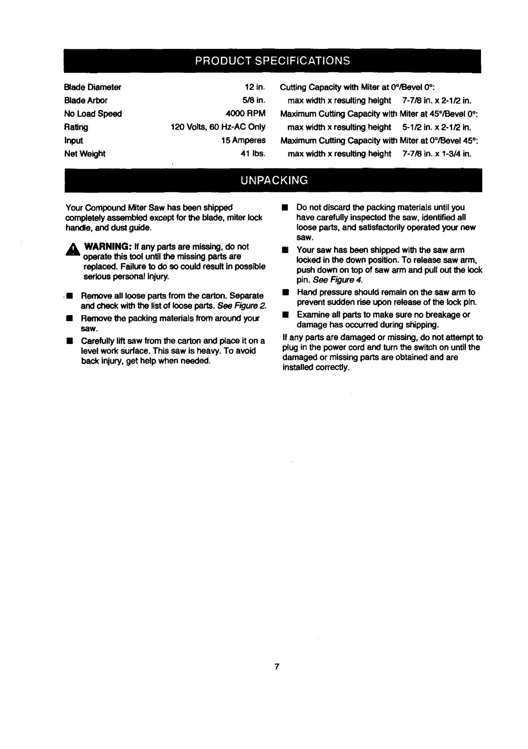 Craftsman 315.21212 owner manual BladeDiameter 12in 