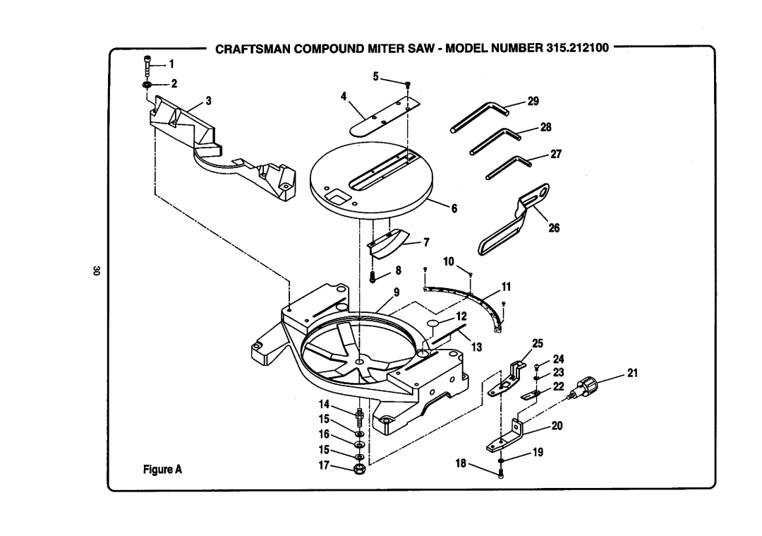 Craftsman 315.2121O0 owner manual Craftsman Compound Miter SAW Model Number 