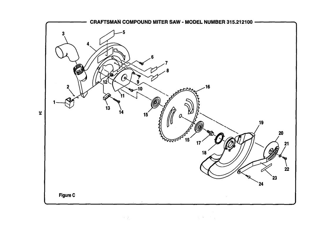 Craftsman 315.2121O0 owner manual 15O 