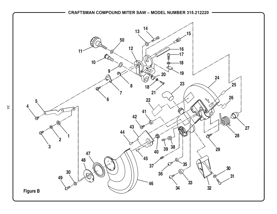 Craftsman 315.21222 owner manual T633 