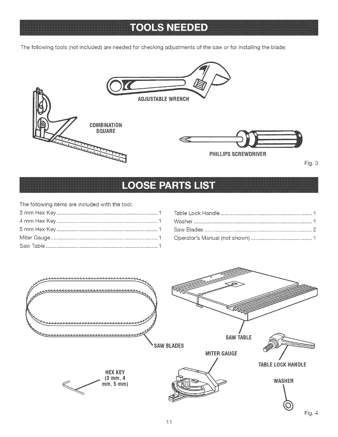 Craftsman 315.21477 manual Adjustablewrench, Hexkey 