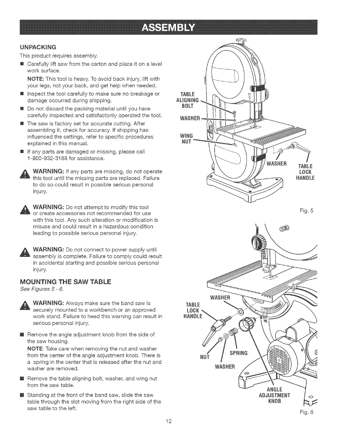 Craftsman 315.21477 manual To do socouldresultin possibleseriouspersonal injury, Leadingto possibleseriouspersonalinjury 