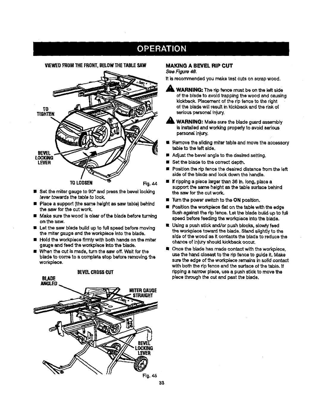 Craftsman 315.21829 manual Fiouspersonalinjury 