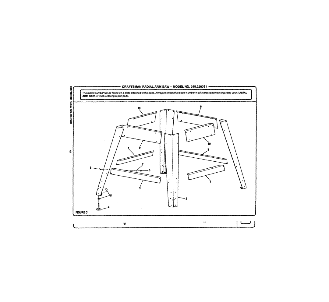 Craftsman 315.220381 owner manual Figurec 