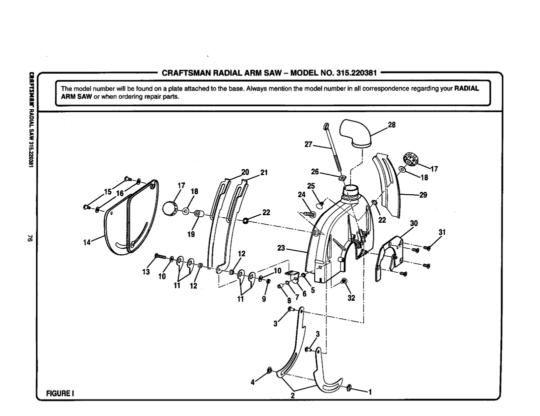 Craftsman 315.220381 owner manual Figurei 