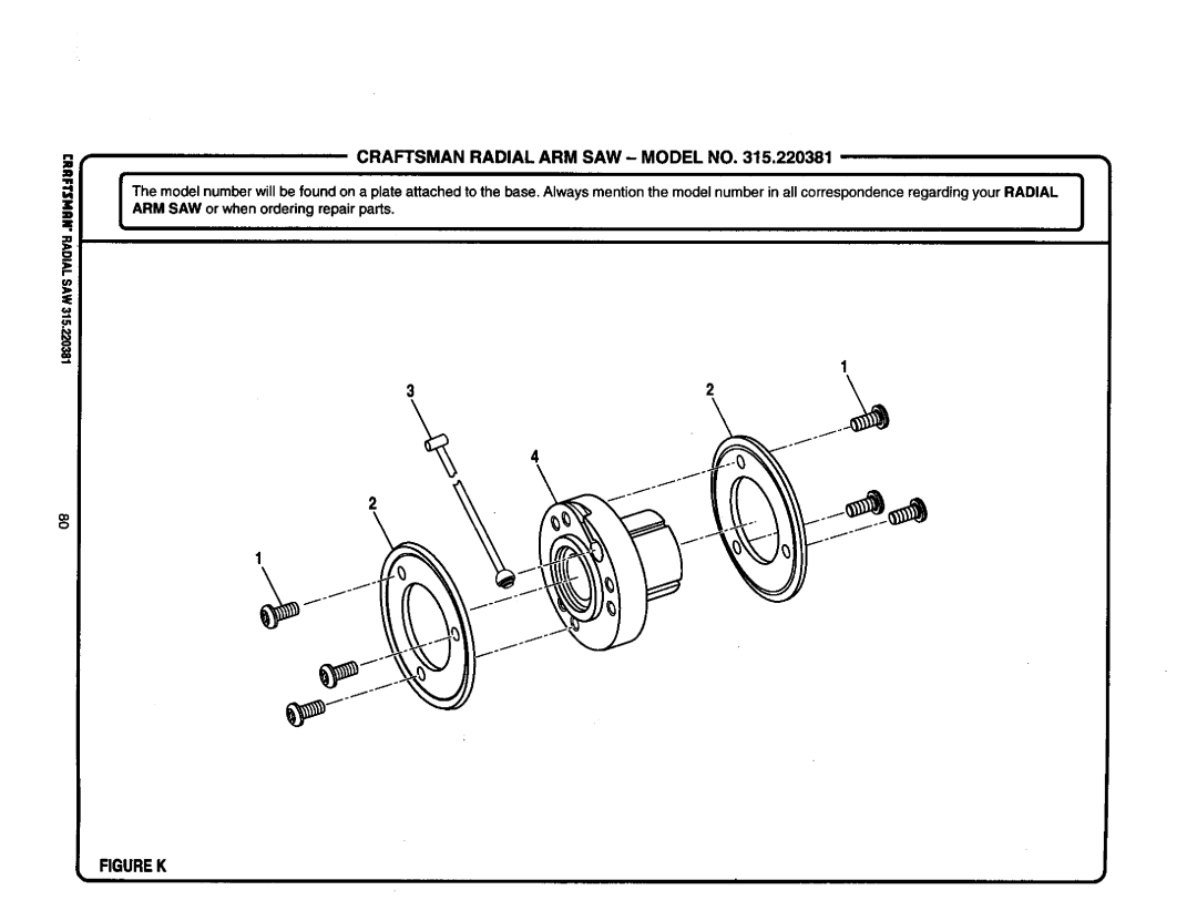 Craftsman 315.220381 owner manual Figurek 