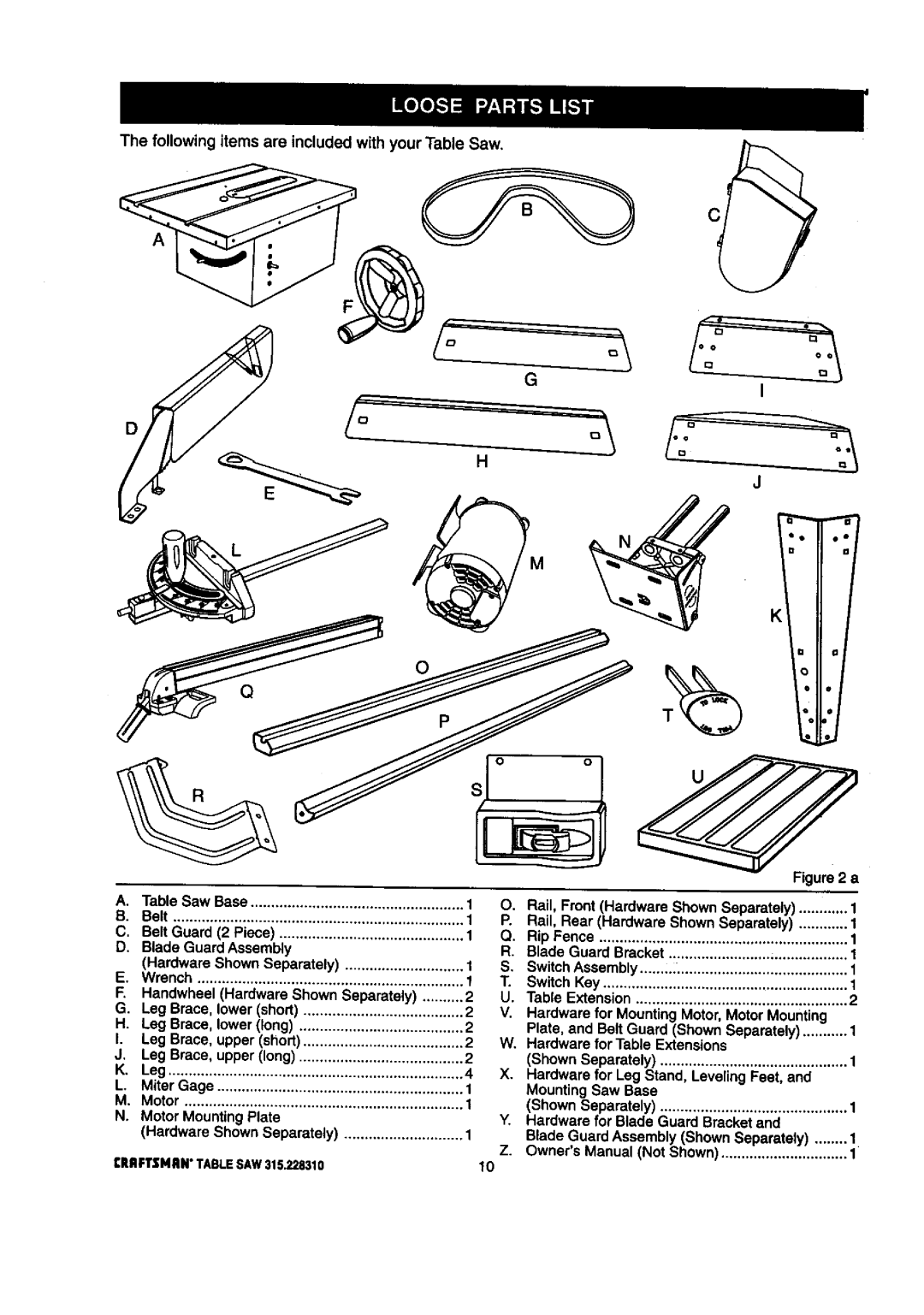 Craftsman 315.22831 owner manual Blade Guard Bracket SwitchAssembly 