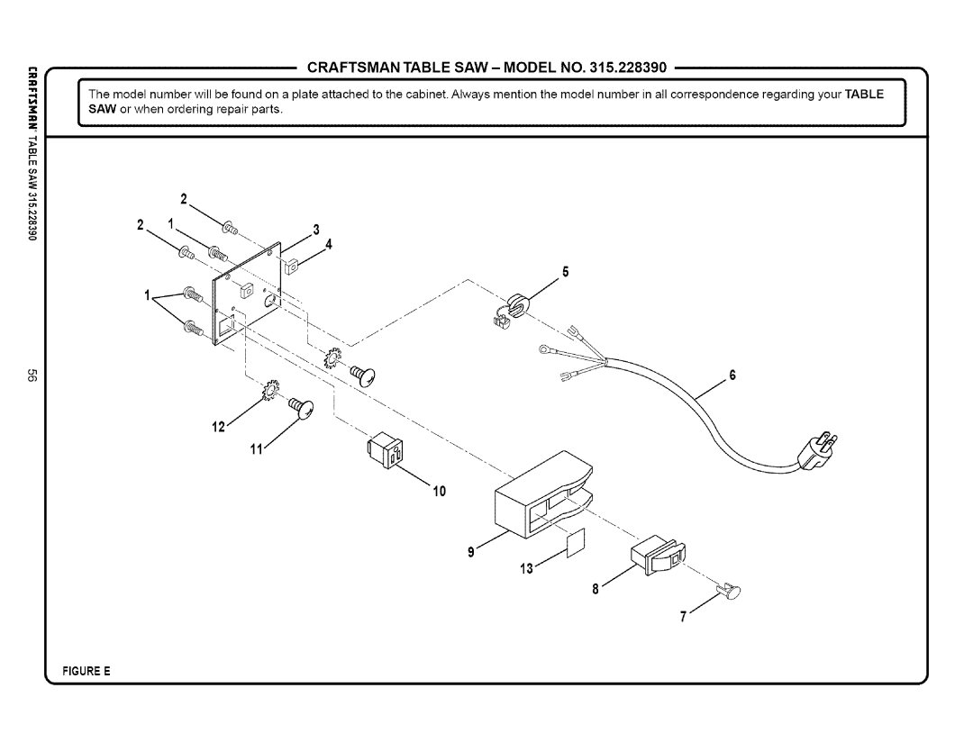 Craftsman 315.22839 owner manual Figuree 