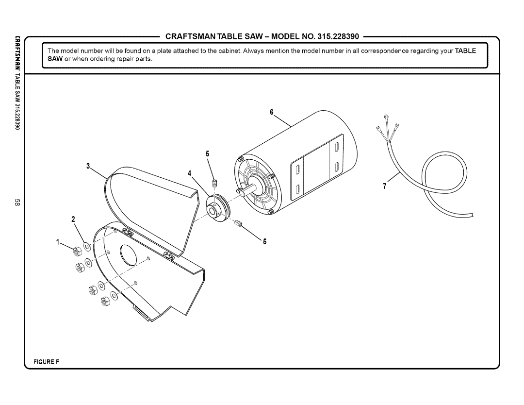 Craftsman 315.22839 owner manual Figuref 