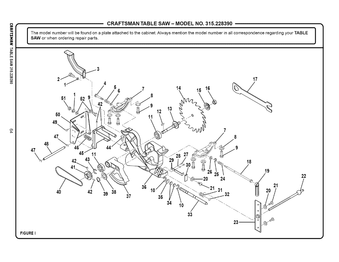 Craftsman 315.22839 owner manual Figurei 