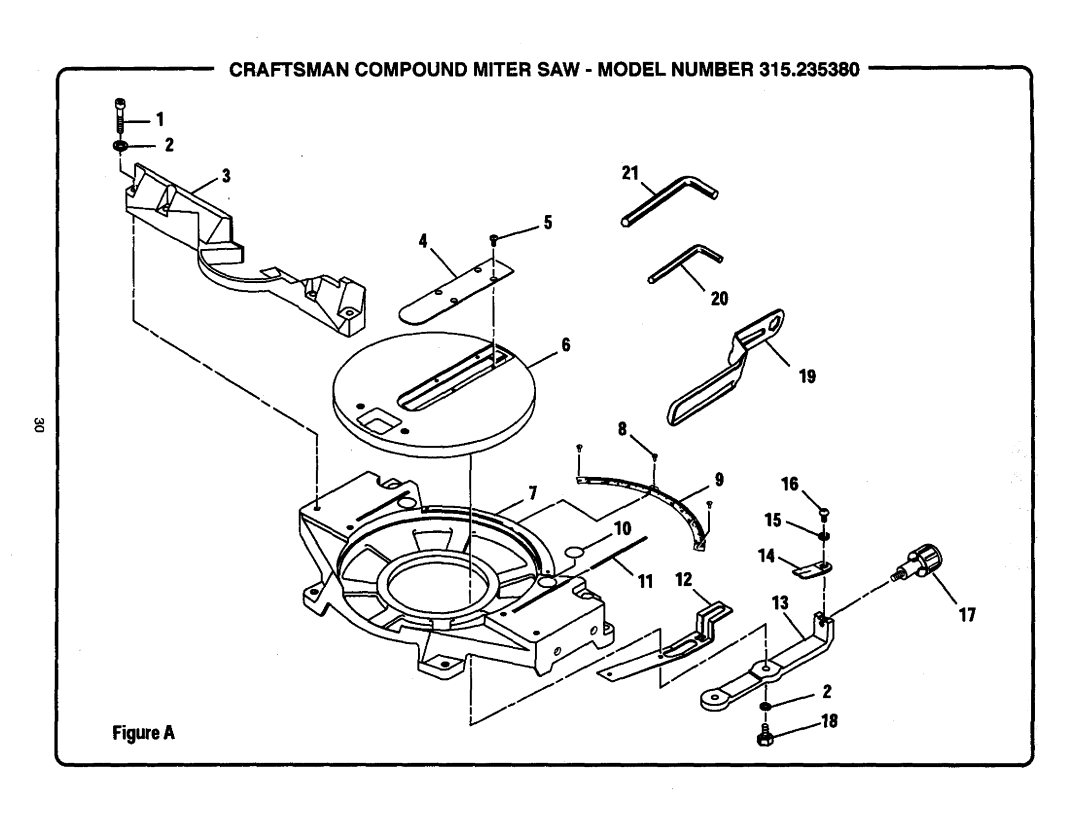 Craftsman 315.23538 owner manual Craftsman Compound Miter SAW Model Number 