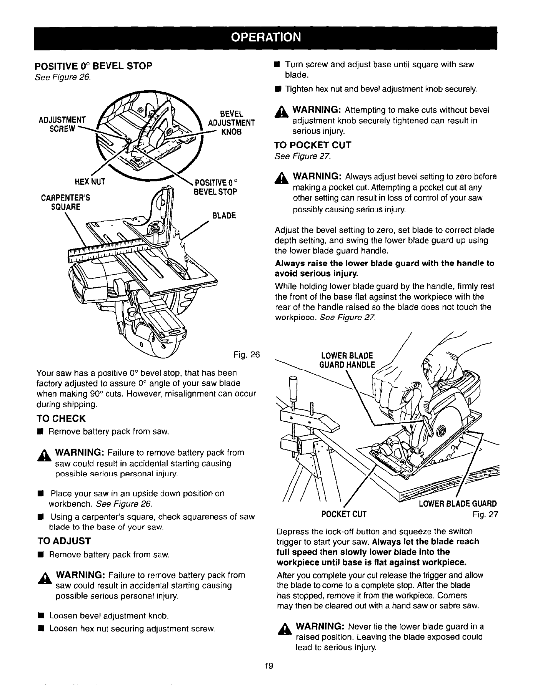 Craftsman 315.27119 Positive 0 Bevel Stop, To Pocket, Hexnut Carpentersbevelstop Square, Handle, To Check, To Adjust 