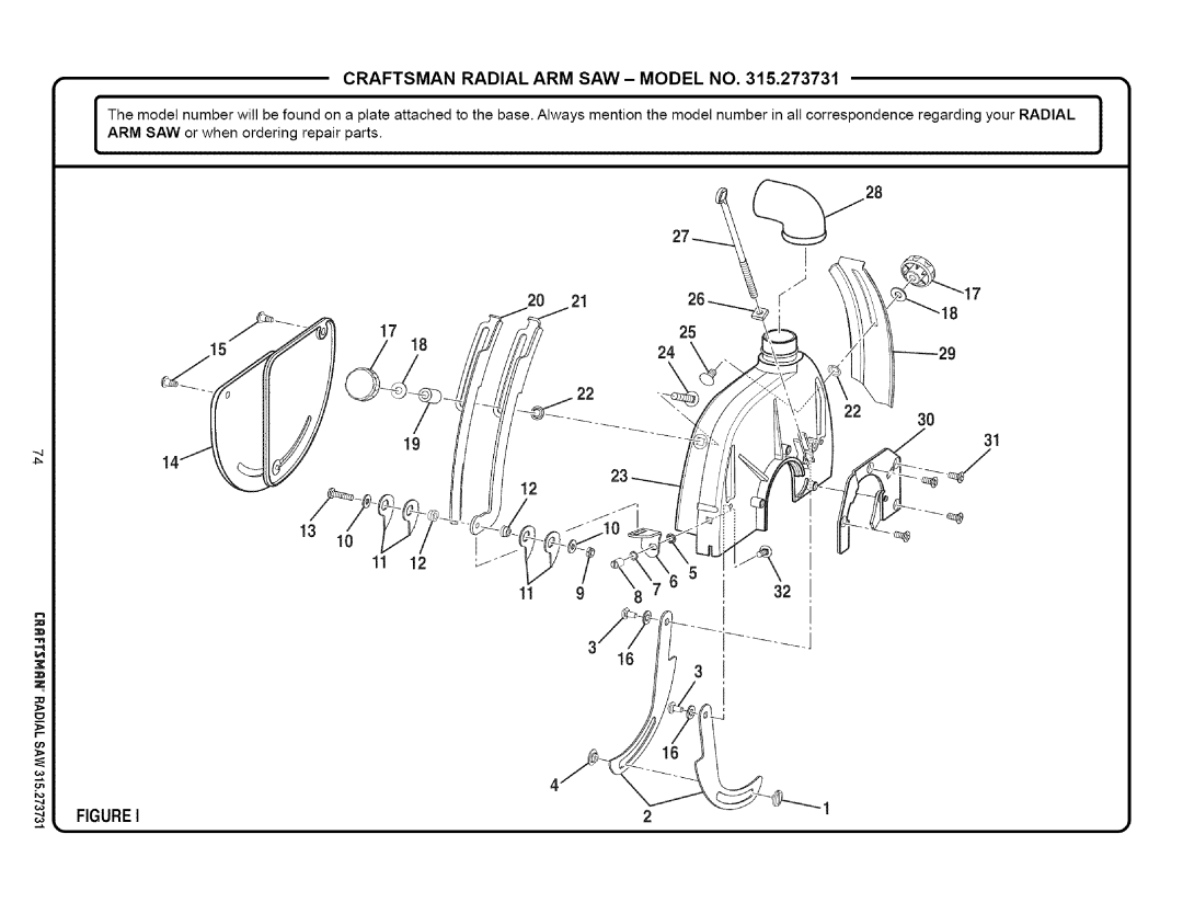 Craftsman 315.273731 owner manual 1725 1824 