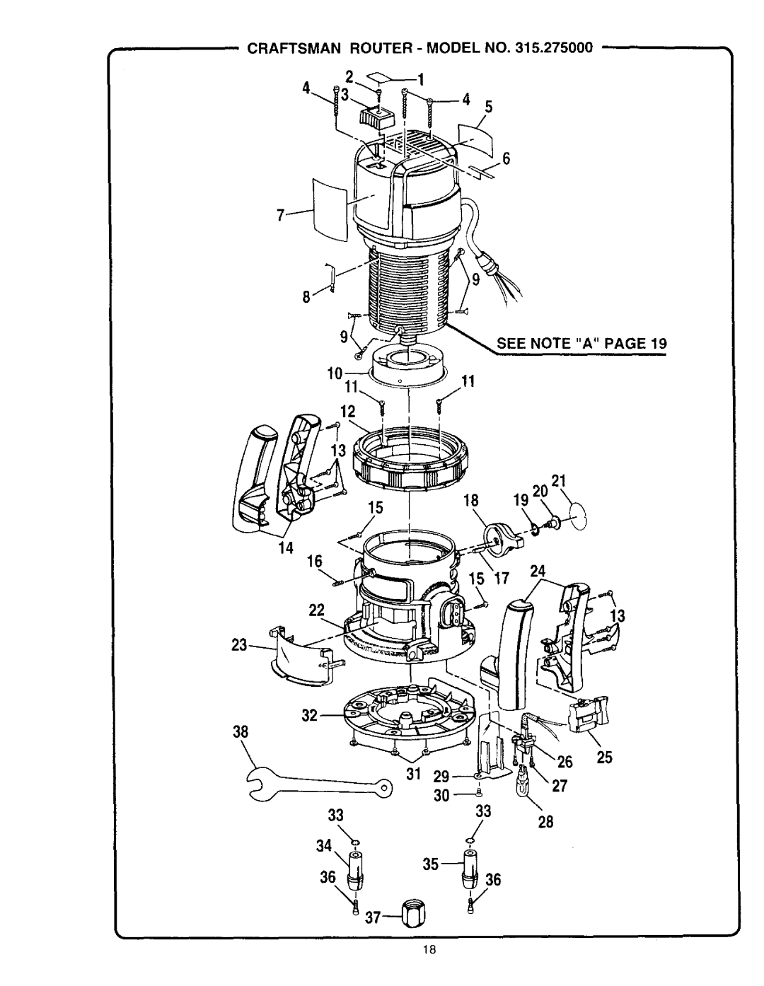 Craftsman 315.275 owner manual 36-35 