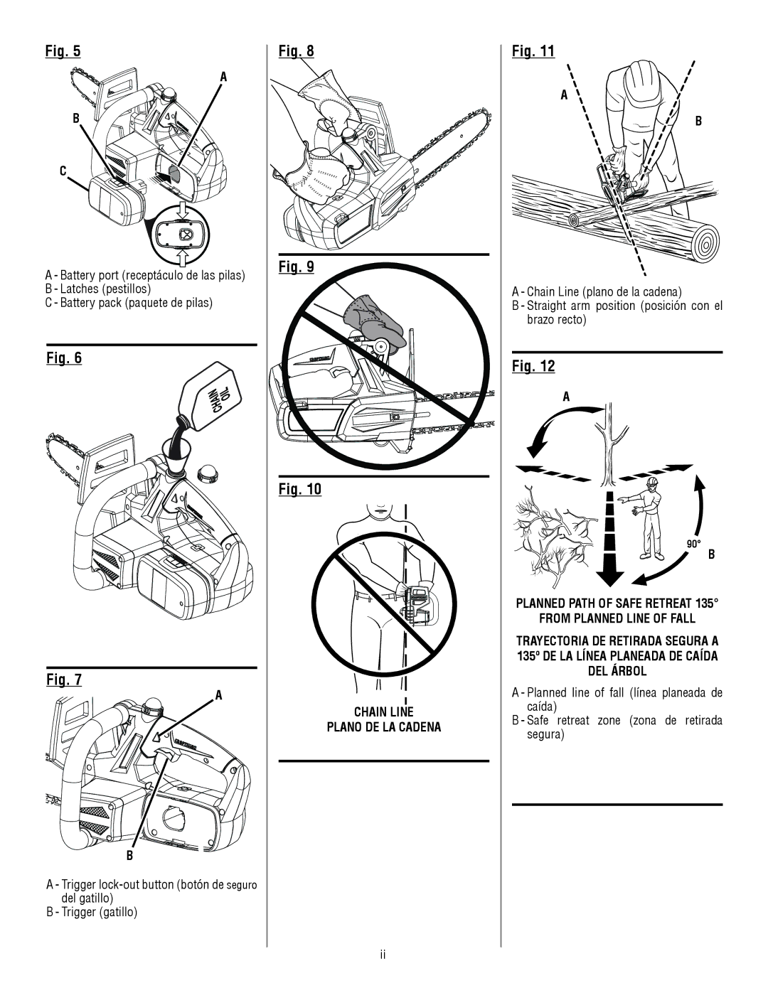 Craftsman 315.3413 manual Chain Line Plano de la cadena 