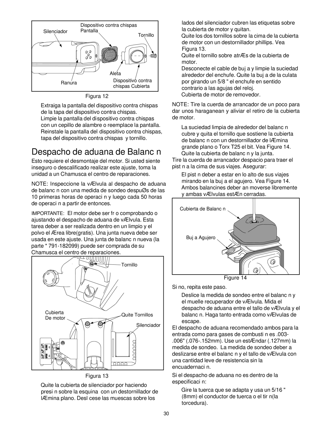 Craftsman 316.2927 manual Despacho de aduana de Balancín 