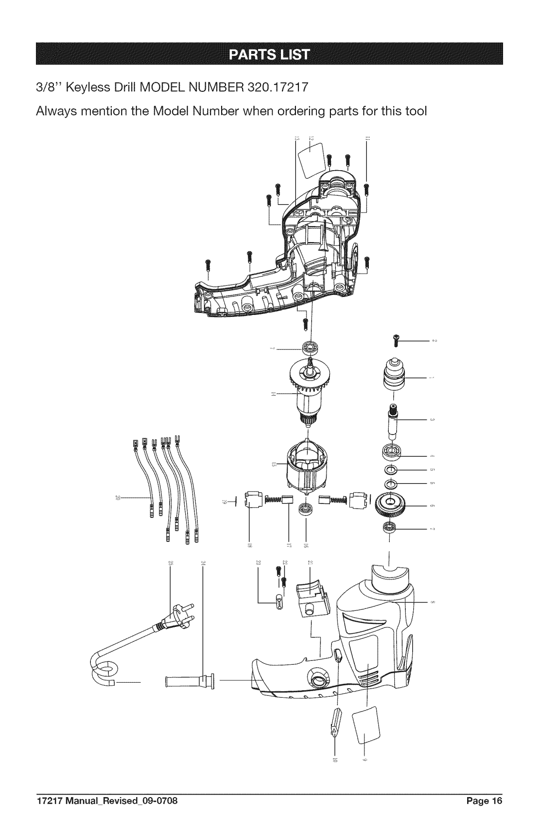 Craftsman 320.17217 warranty Manual Revised 