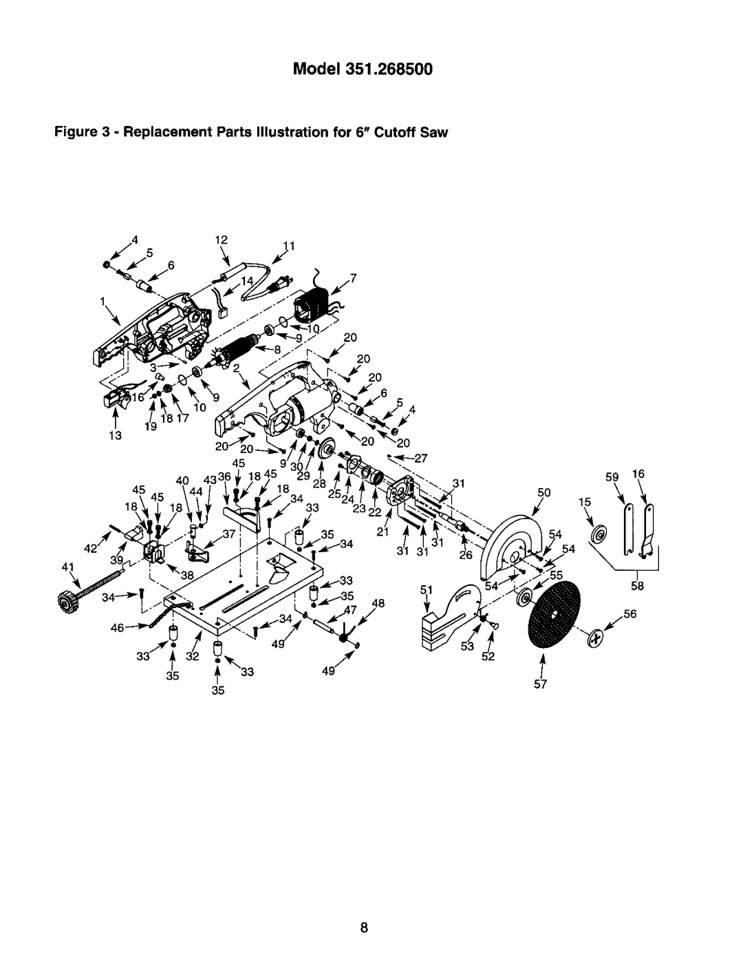 Craftsman operating instructions Model351.268500 