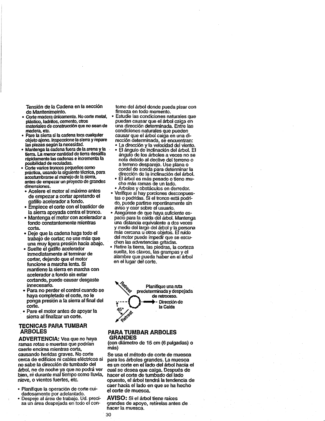 Craftsman 358.352680 - 18 IN. BAR manual Planue unarata X,Ppredetermhladaydespejada De retmceso, LaCafda 