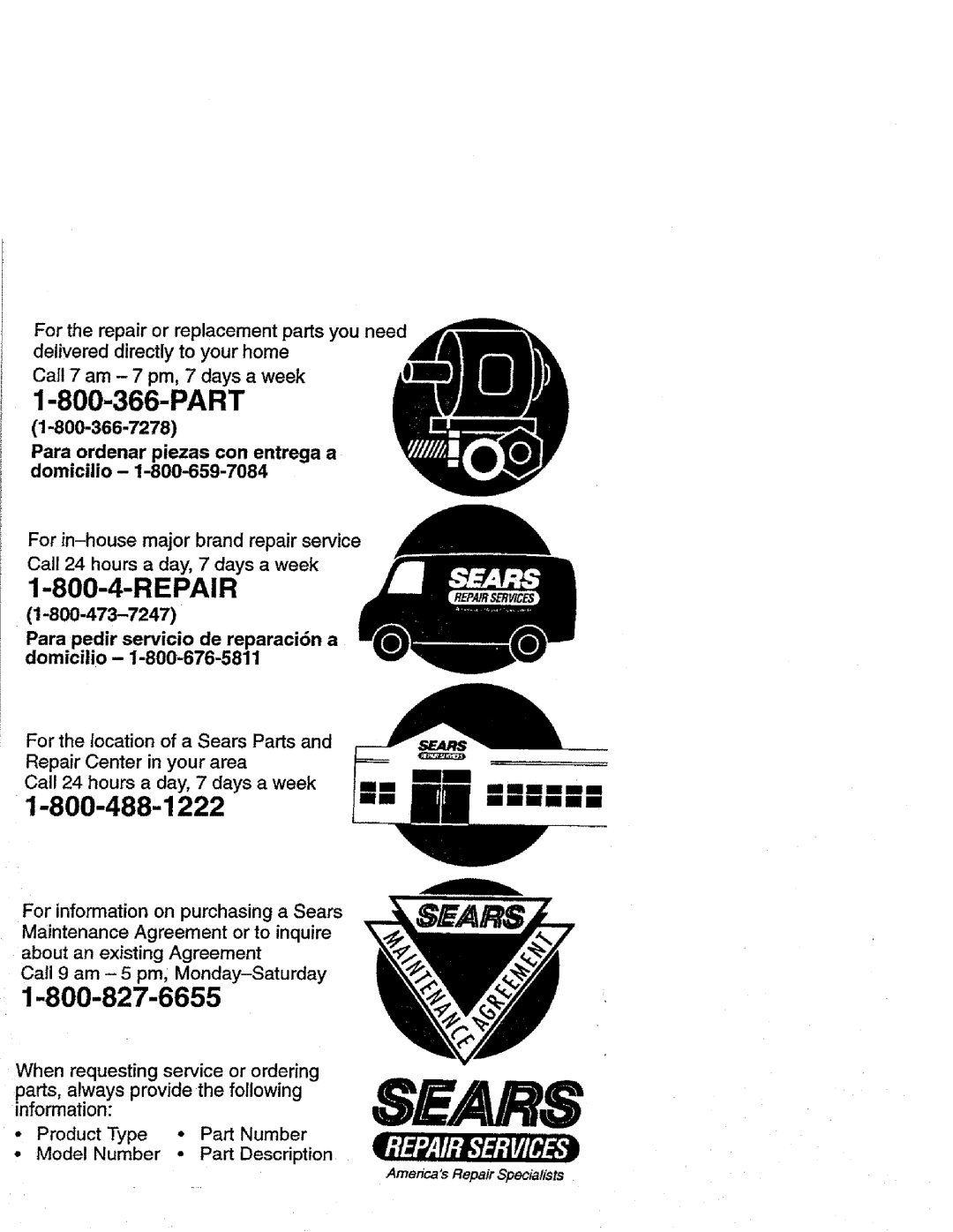 Craftsman 358.352680 - 18 IN. BAR manual Part, Americas Repair Specialists 