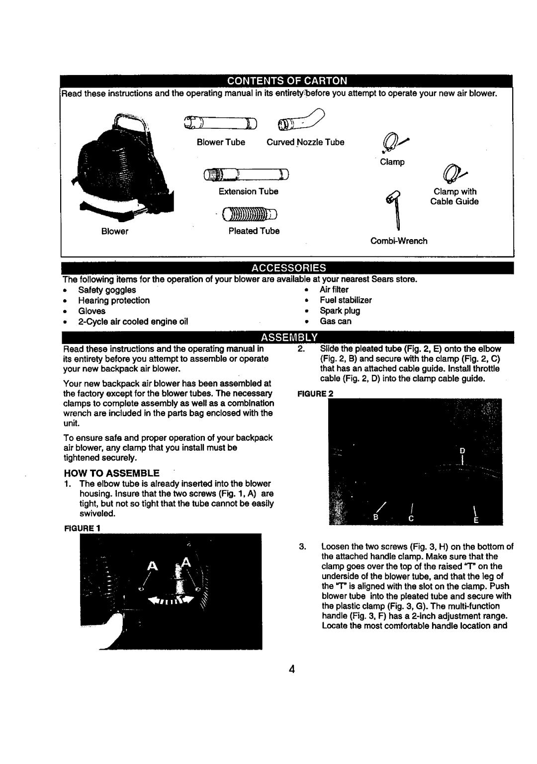 Craftsman 360.7969 manual TOo.,,,..otl, HOW to Assemble 