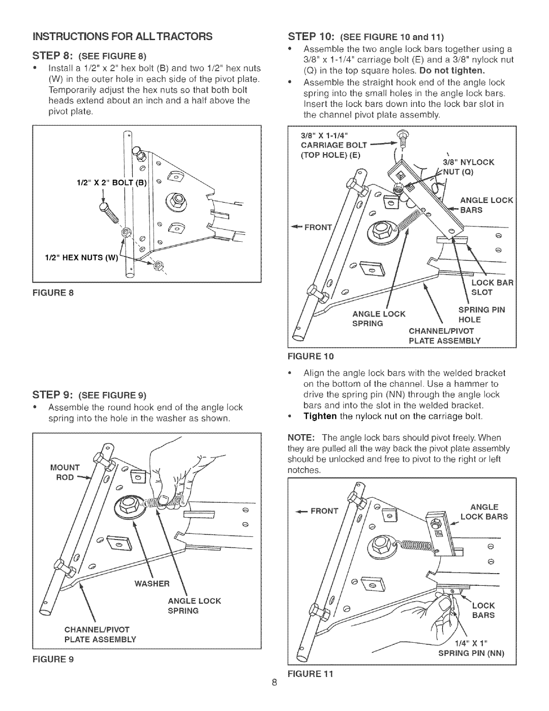 Craftsman 486.24414 manual INSTRUCTiONS for ALL Tractors 