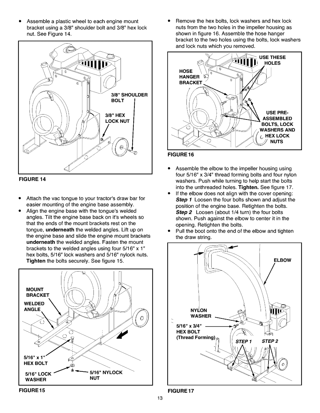 Craftsman 486.24504 operating instructions Washer NUT, Hose Hanger 