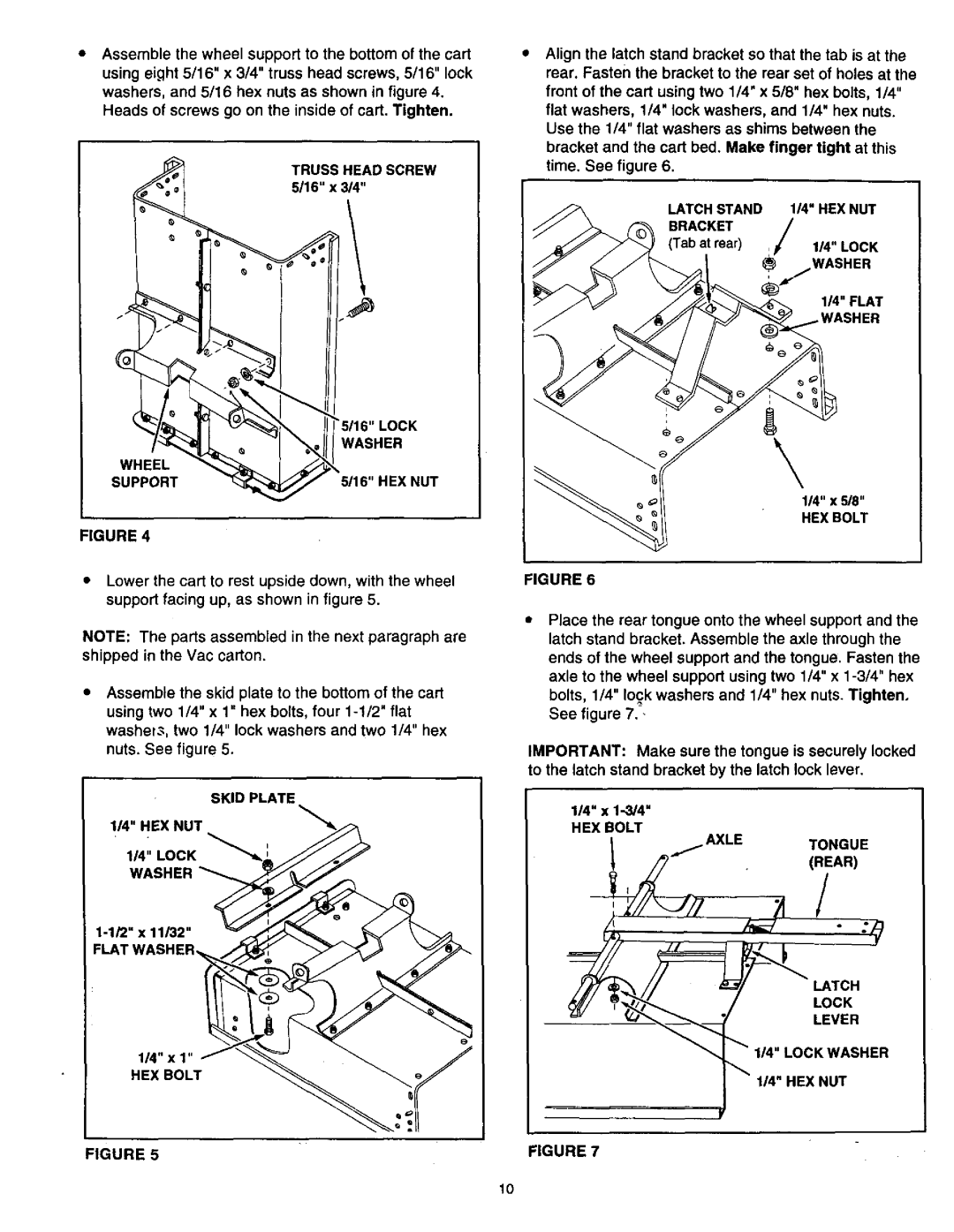 Craftsman 486.24516 manual Skid Plate, HEX Bolt Axletongue, Lock Washer 