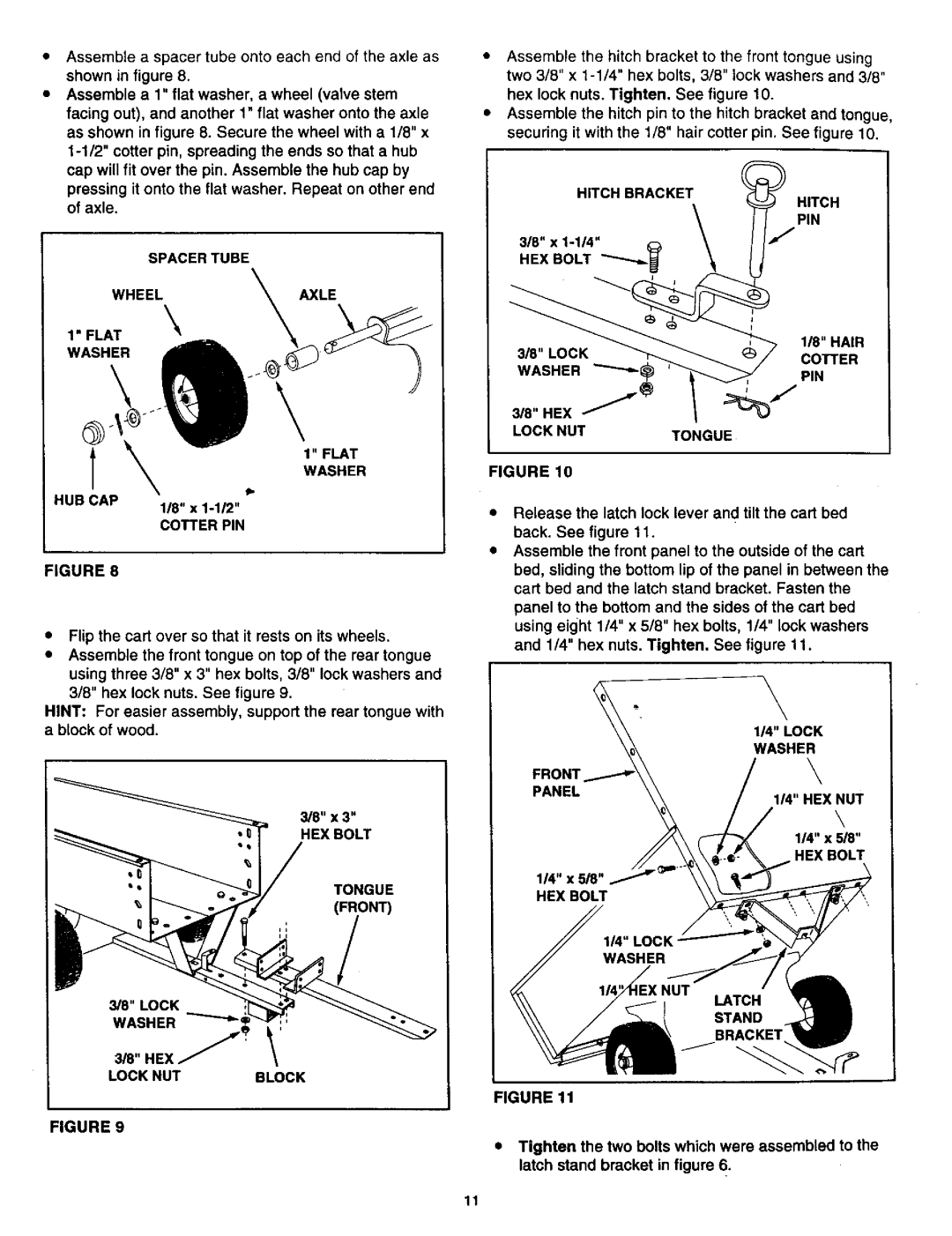 Craftsman 486.24516 manual Tongue 