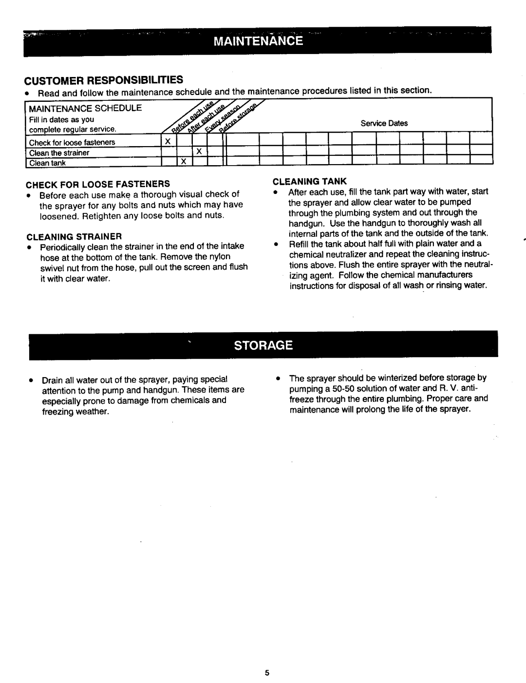 Craftsman 486.24534 owner manual Check for Loose Fasteners, Cleaning Strainer 