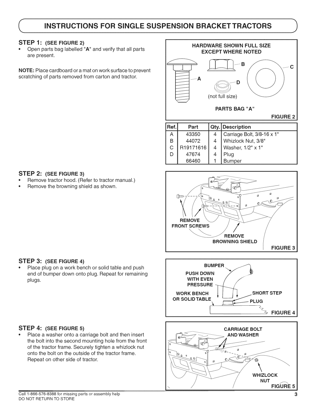 Craftsman 486.24608 manual See Figure, Work Bench 