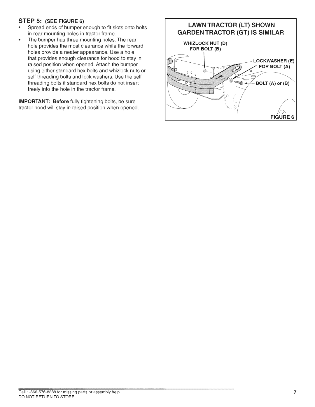 Craftsman 486.24608 manual Whizlock NUT D 