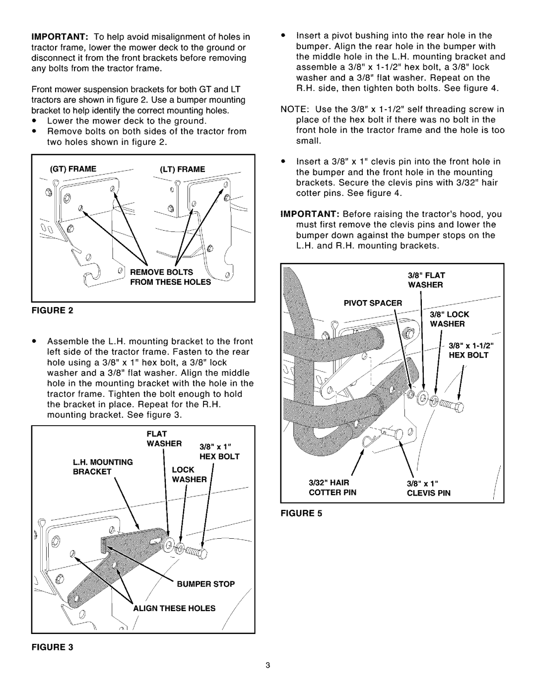 Craftsman 486.24621 owner manual Align These Holes, Cotter PIN 