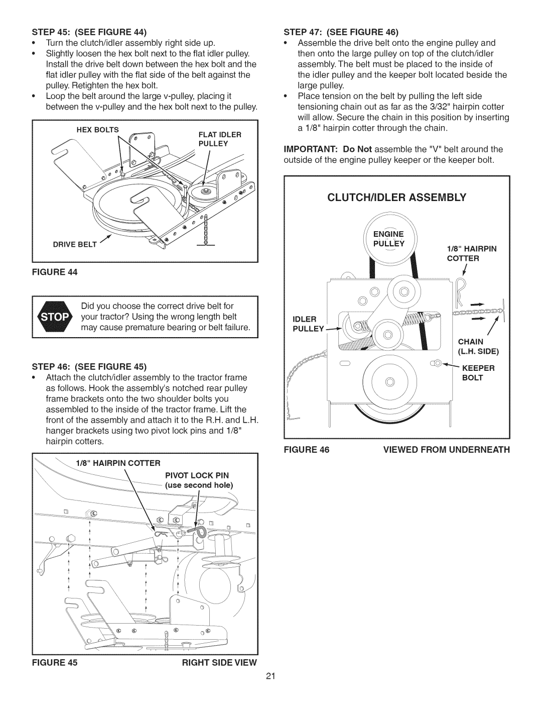 Craftsman 486.24837 manual Hairpin Cotter, Pivot Lock PiN 