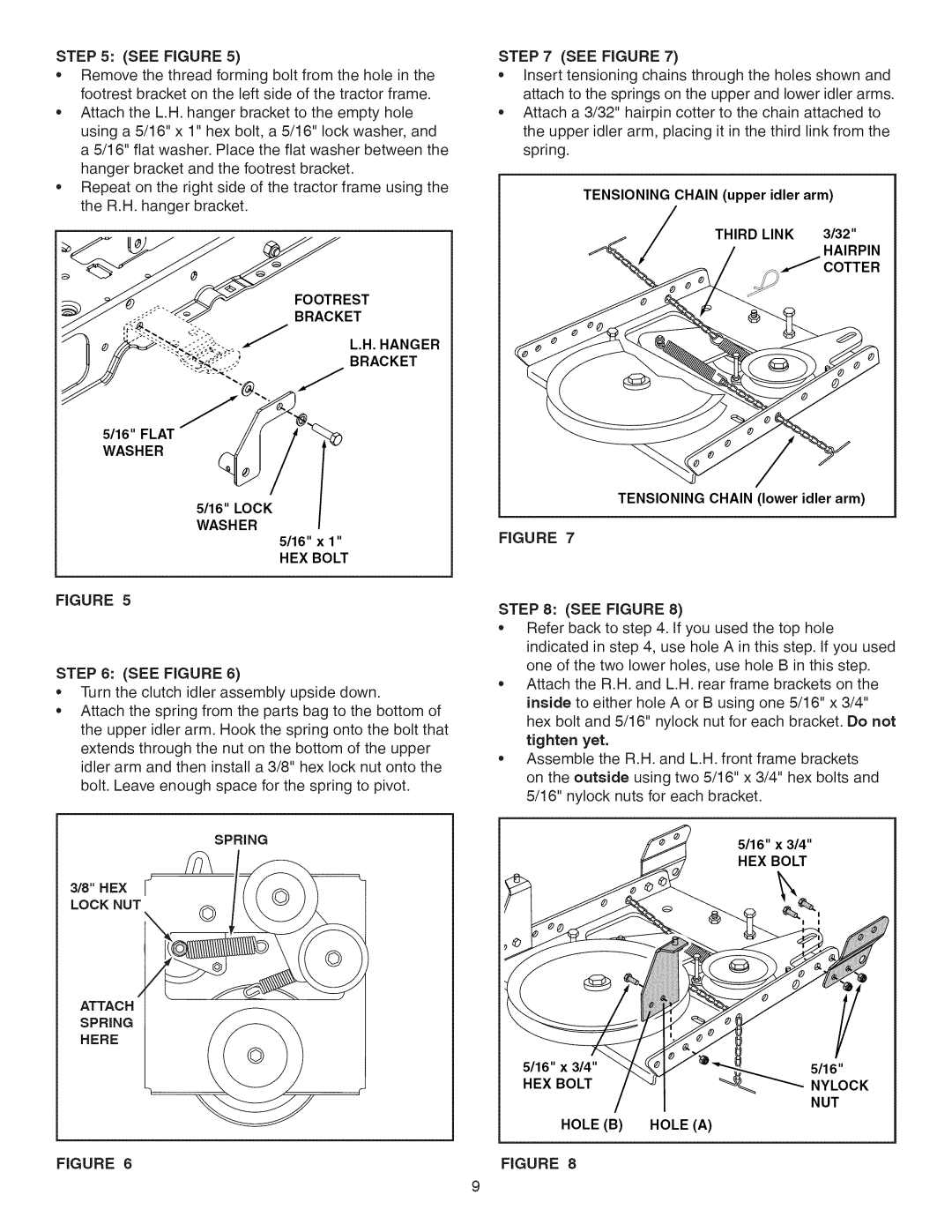 Craftsman 486.248371 manual See Figure, HEX Bolt 