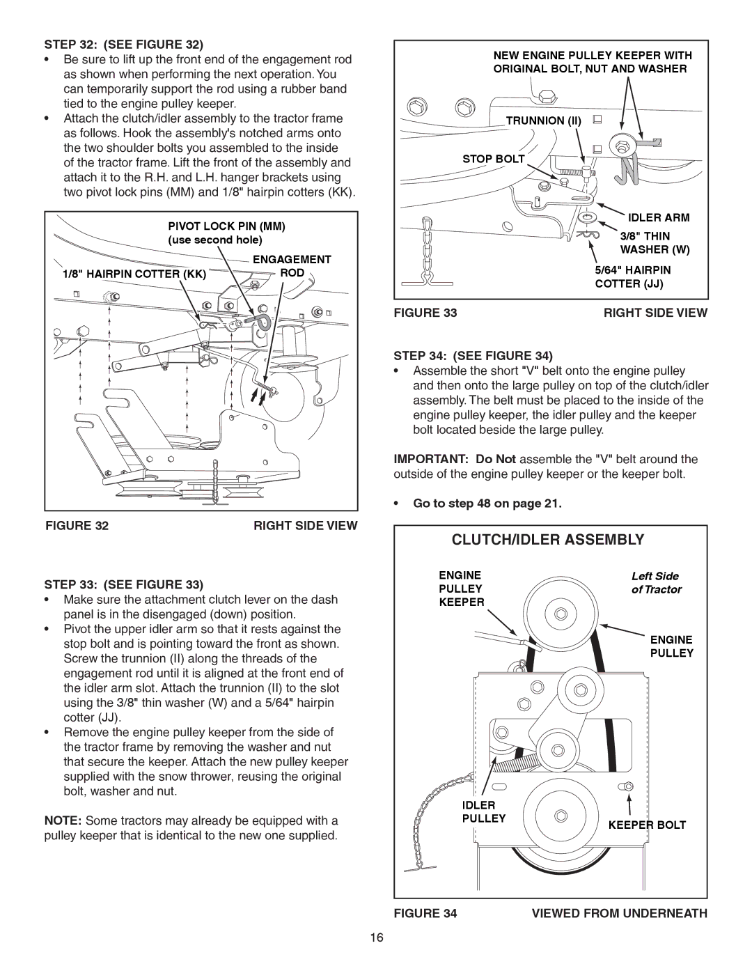 Craftsman 486.248381 operating instructions Left Side 