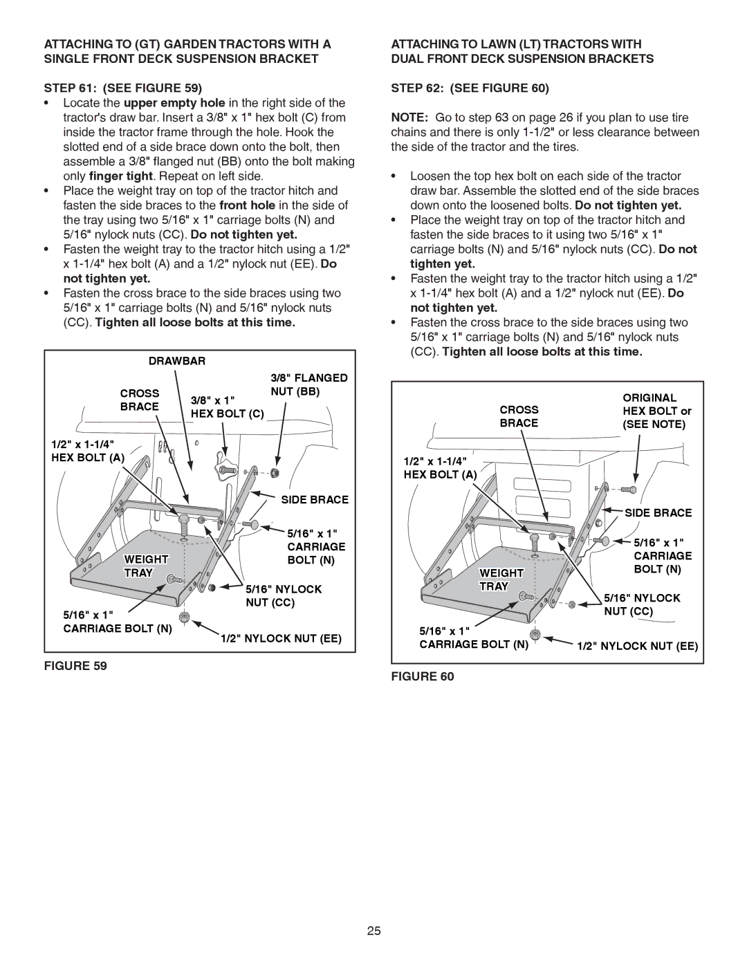 Craftsman 486.248381 operating instructions Drawbar Flanged Cross NUT BB Brace HEX Bolt C 