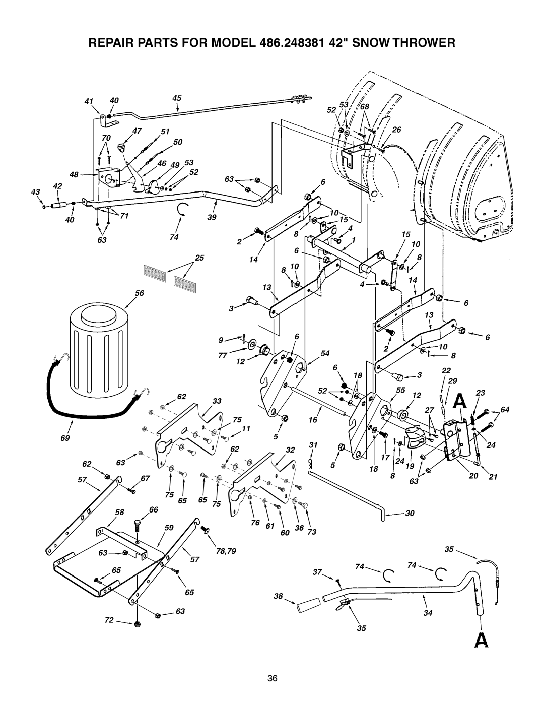 Craftsman 486.248381 operating instructions 6232 