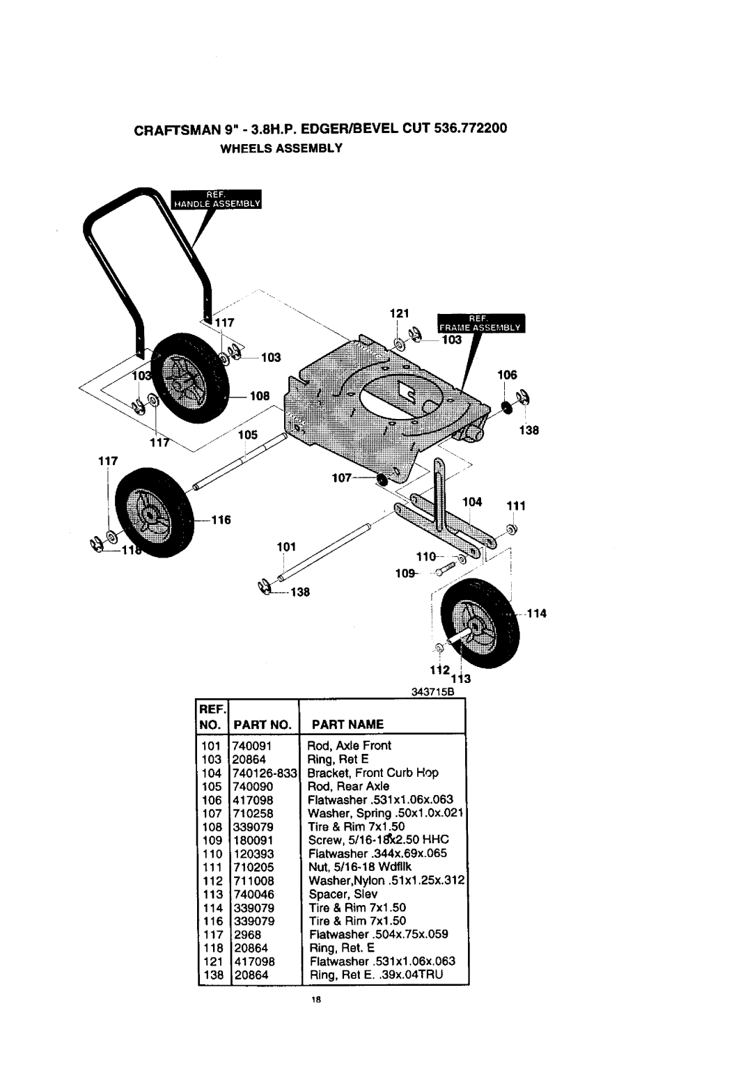 Craftsman 536.7722 manual 106 138 117 104 