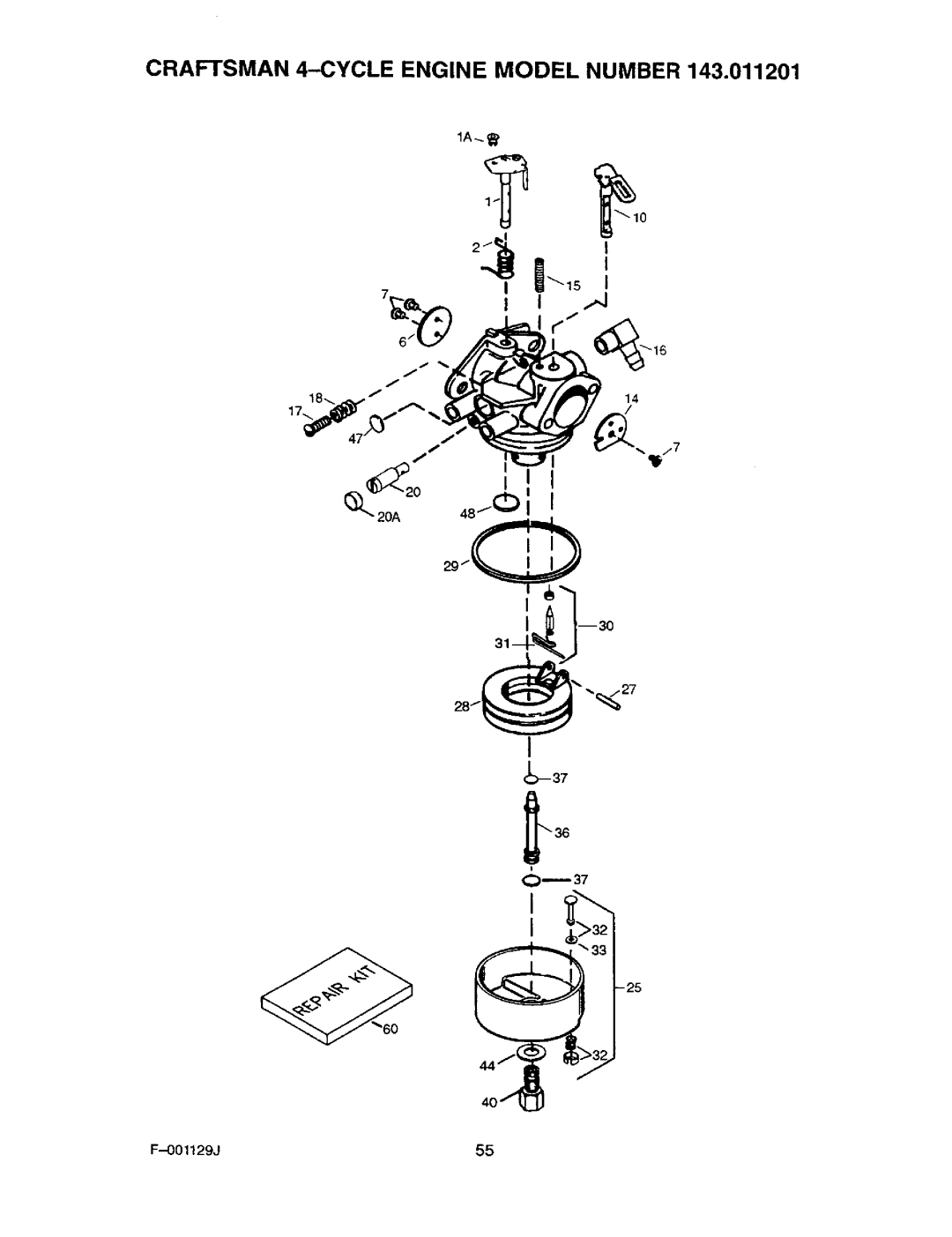 Craftsman 536.88112 operating instructions 33t25 