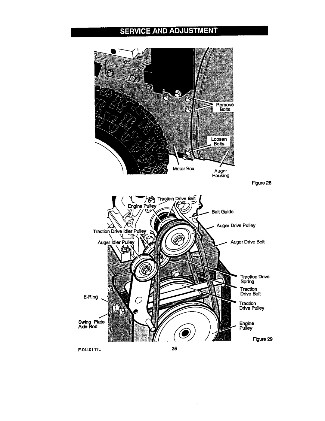 Craftsman 536.88155 operating instructions Ring Swing Plate, Spdng Traction DriveBelt DrivePulley Engine 