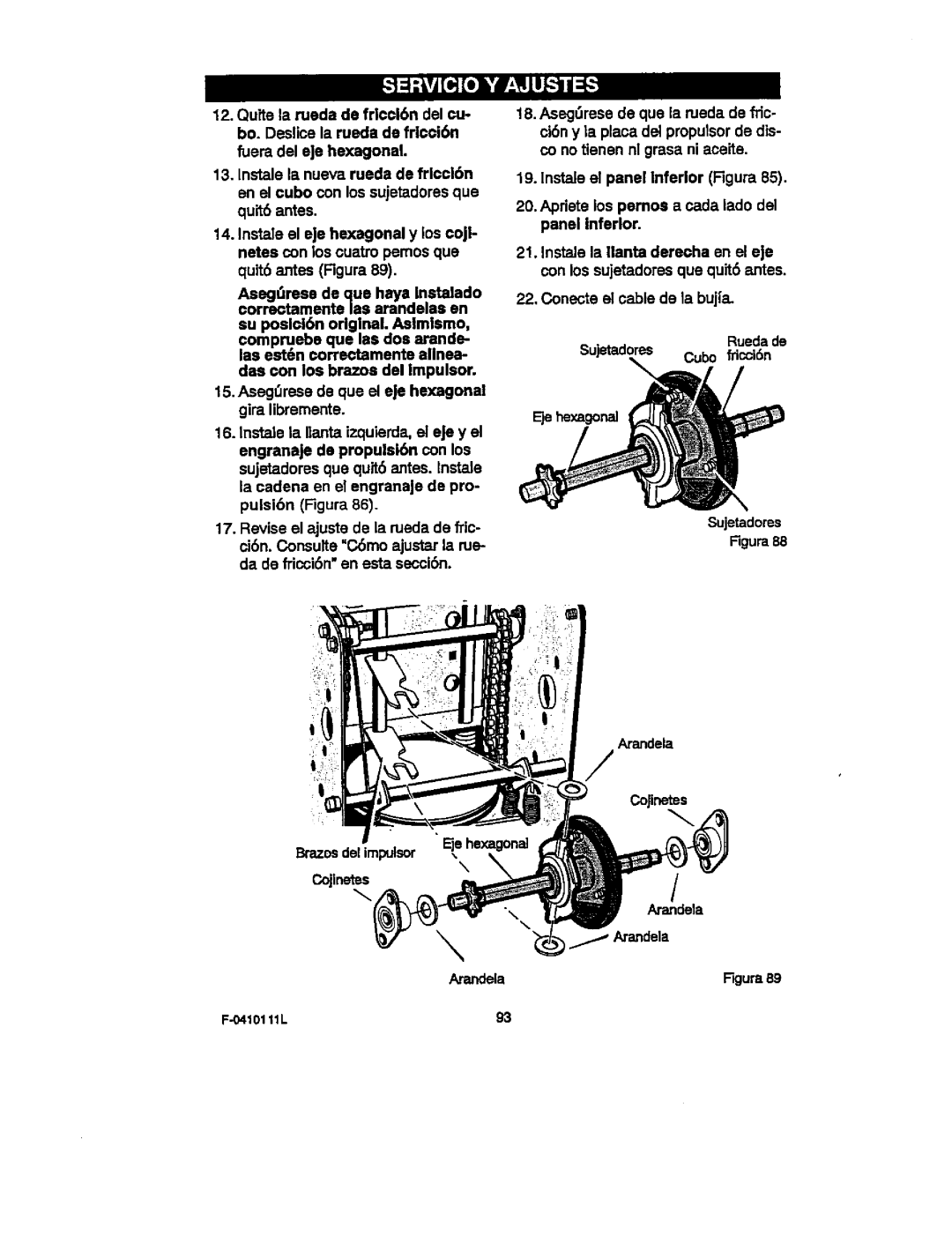 Craftsman 536.88155 operating instructions Figura88 