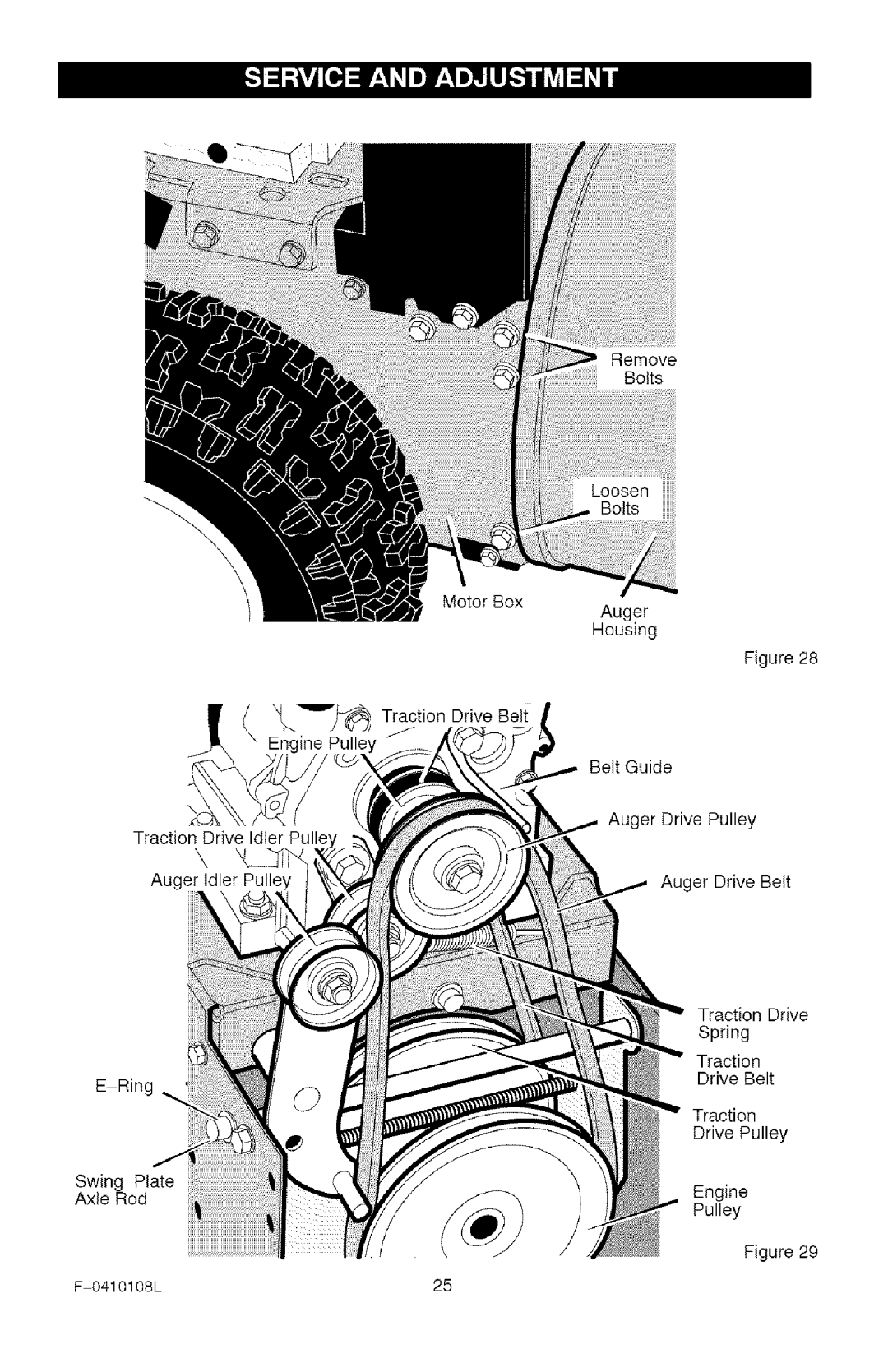 Craftsman 536.8818 manual LoosenBoltsiiiiiiii 